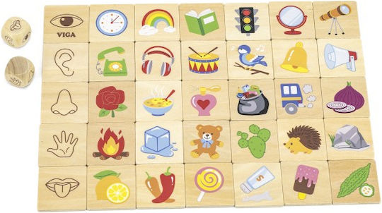Viga Toys Τόμπολα Μαθαίνοντας τις Αισθήσεις Educational Game Knowledge for 3+ years Years Old