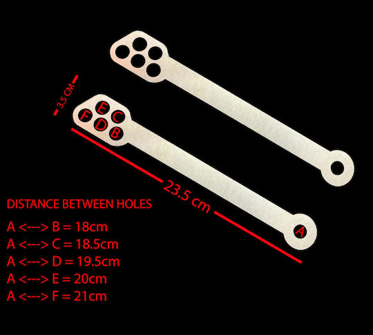 Kawasaki Lowering Links Μοτοσυκλέτας Kawasaki ZX-9R 2001 in Silver Color