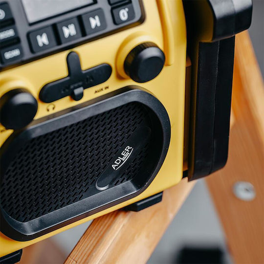 Adler AD1911 Tragbares Radio mit Bluetooth Gelb
