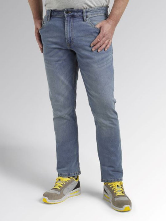 Utility Diadora Stone 5 PKT Work Trousers Jeans Blue