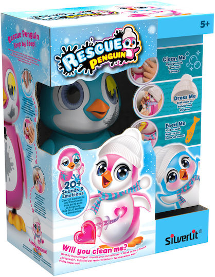 Silverlit Rescue Penguin Elektronisches Robotik-Spielzeug für 3+ Jahre