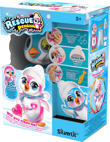 Silverlit Rescue Penguin Elektronisches Robotik-Spielzeug für 3+ Jahre
