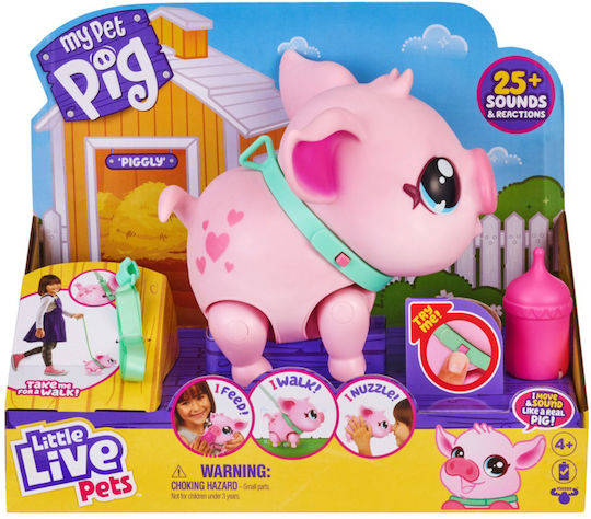 Moose Toys Little Live Γουρούνι (FR) Ηλεκτρονικό Ρομποτικό Παιχνίδι για 4+ ετών
