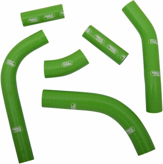 Samco Sport Set Coliere Motor Motocicletă Silențioase Pentru Kawasaki KXF 450 2019-2020 Verde
