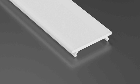 Silver Aluminum Profile Type Z 1m + Milky Lens
