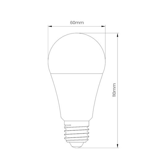 Eko Light Смарт крушка LED 10W за фасунга E27 и форма A60 RGB 935лм