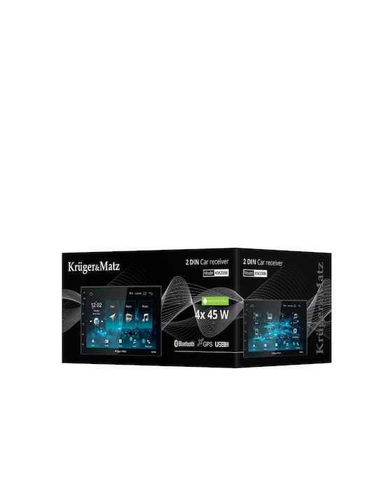 Kruger & Matz Auto-Audiosystem 2DIN (Bluetooth/USB/WiFi/GPS/Apple-Carplay/Android-Auto) mit Touchscreen 7"