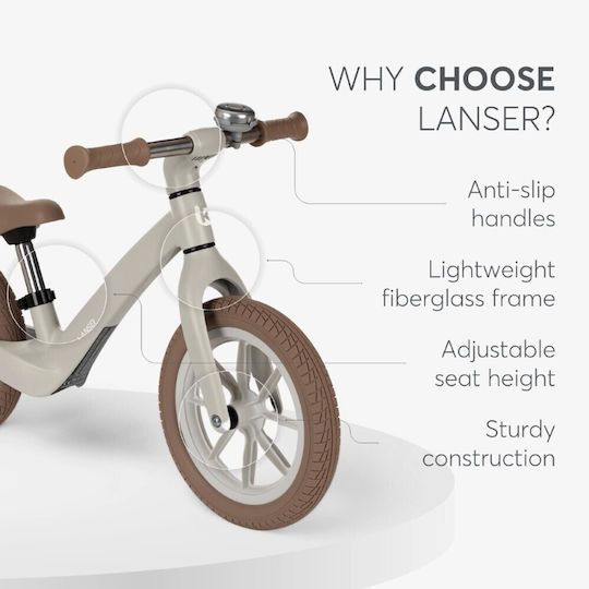 Kikka Boo Kids Balance Bike Lanser Beige