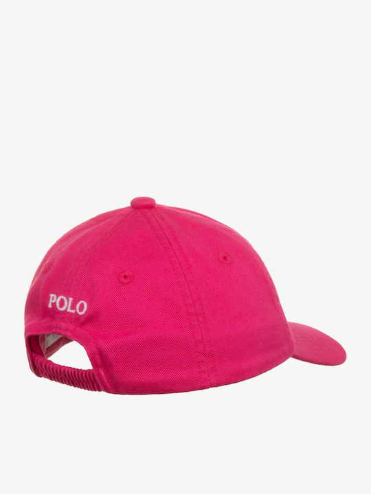 Ralph Lauren Παιδικό Καπέλο Jockey Υφασμάτινο Ροζ
