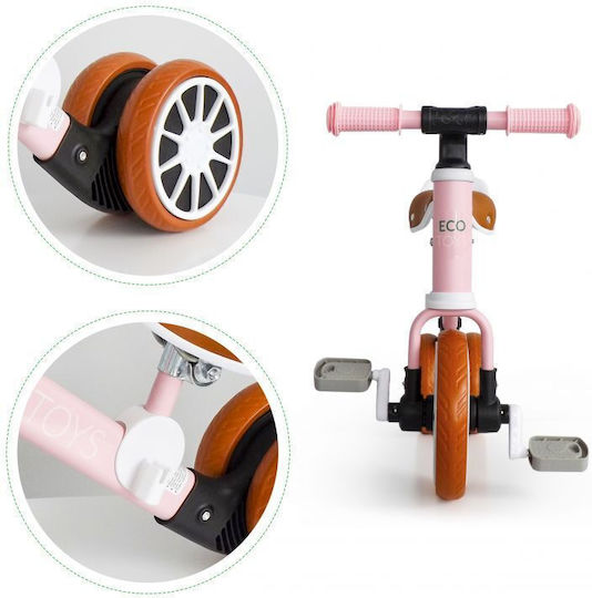 Ecotoys Kids Balance Bike Balance Bike 2 In 1 LC-V1307 Pink