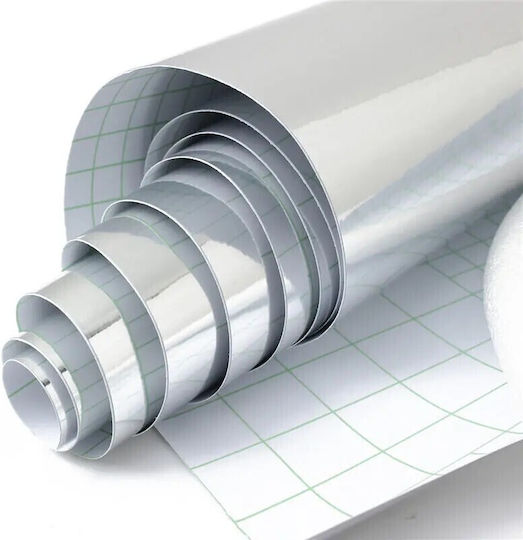 Set 2 Chrome Foil Sheets Mirror Wrapping Other Decorations 35 X 35cm