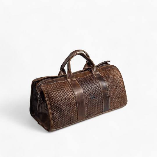 Genui Leather Reisetasche Braun aus Leder