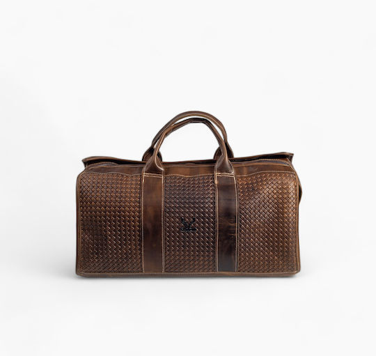 Genui Leather Reisetasche Braun aus Leder