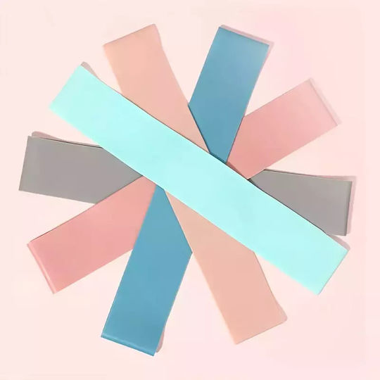 Yoga Pilates Widerstandsband-Set 5 verschiedene Widerstandsstufen
