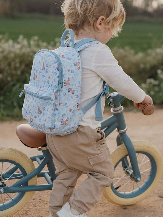 Little Dutch Forest Friends Παιδική Τσάντα Πλάτης Γαλάζια 29x12x29εκ.