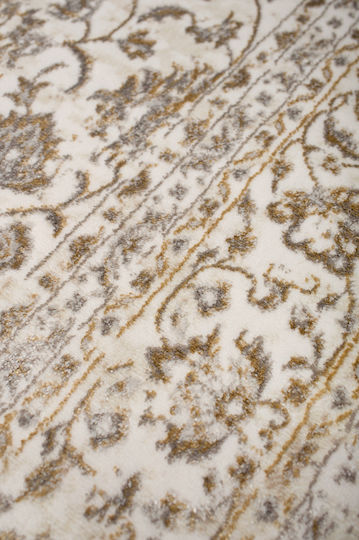 Βιοκαρπέτ Gossip 8504a Χαλί Διάδρομος White Gold 67x220cm