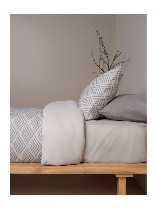 Sunshine Duvet Cover Cotton Single 170x250 Cotton Feelings 2048 Grey