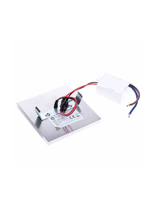 Eko Light Leuchte Wand mit Integrierter LED und Neutralweißes Licht