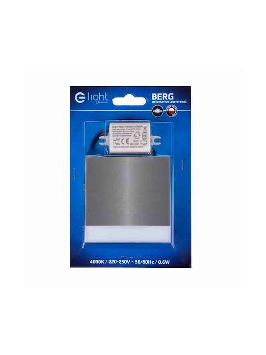 Eko Light Leuchte Wand mit Integrierter LED und Neutralweißes Licht