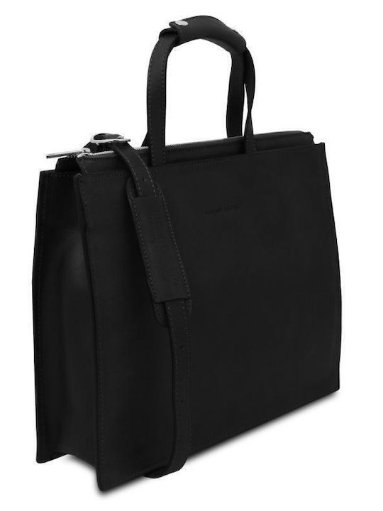 Leder Damen Geldbörse Schwarz