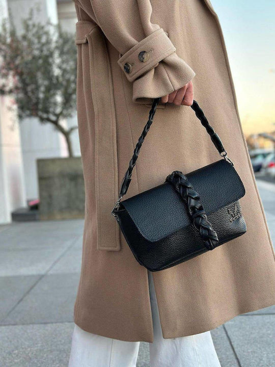 Leather Women's Bag Shoulder Black