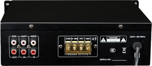 Koda React PA-70 Integrated Commercial Amplifier 150W/100V Equipped with USB/FM Black