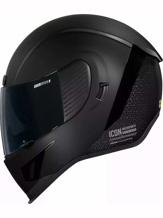 Icon Airform Counterstrike MIPS Black Κράνος Μηχανής Full Face ECE 22.06