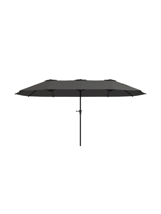 Umbrelă Rotundă Metalică Neagră Φ4xÎnălțime 2.34m