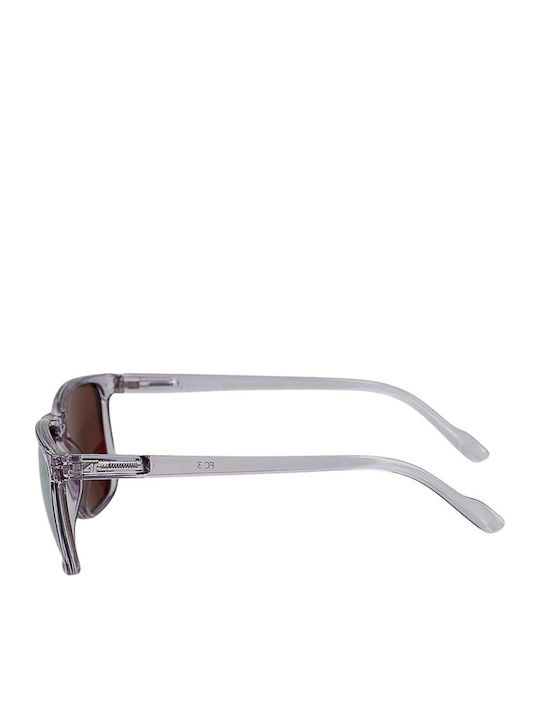 4F Unisex Sonnenbrille mit Gray Kunststoff Gestell und Mehrfarbig Spiegel Linse 4FWSS25ASUNU068-56S