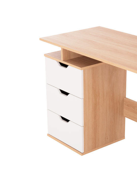 Desk Colt Wooden White-sonama 120x53x75cm