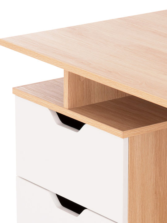 Desk Colt Wooden White-sonama 120x53x75cm