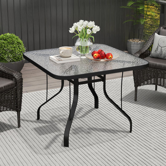 Tisch Stabil Black 96.5x96.5cm