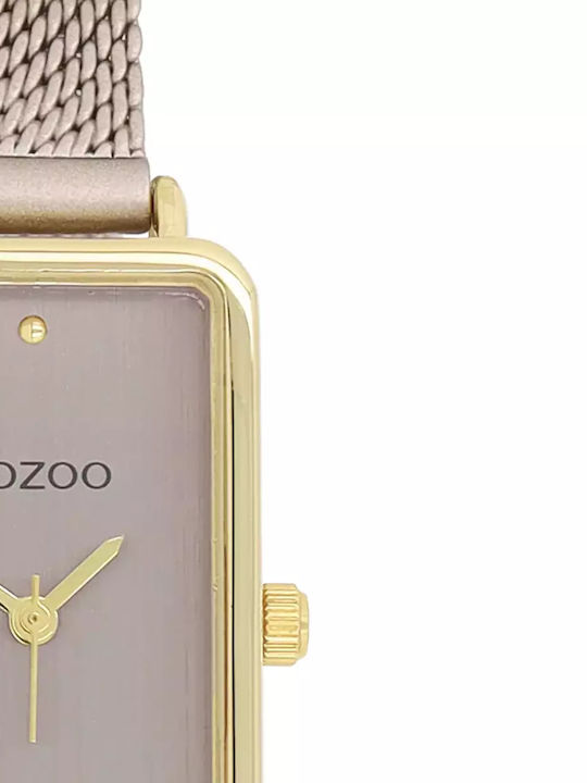 Oozoo Women’s Watch 19mm Battery with Pink Gold Stainless Steel Bracelet
