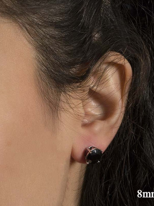 Theodora's Jewellery Men's Earrings made of Silver with Stones