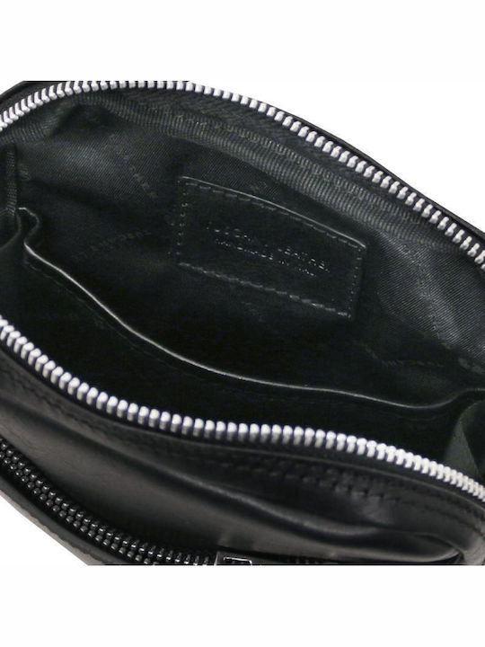 Mark Leder Herrentasche Schulter / Crossbody Schwarz