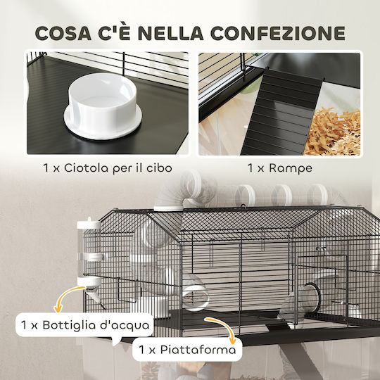 Pawhut Rodent Cage 58x43x57cm