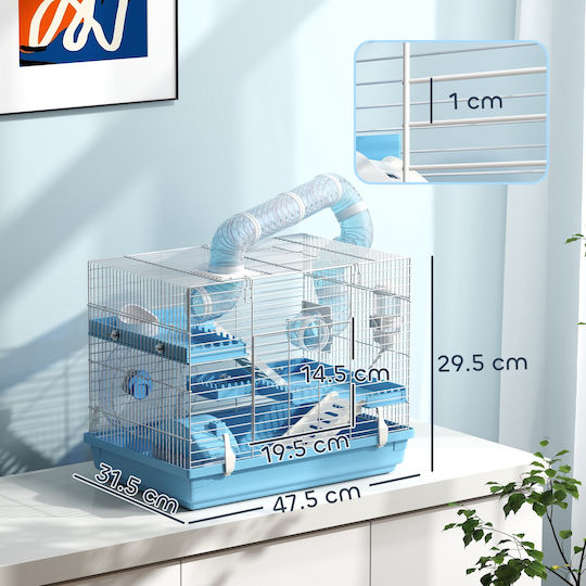 Pawhut Rodent Cage 51x51x51cm