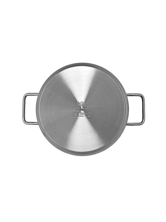 Shiori Steel Series Pro 316 Βαθιά Ανοξείδωτη Κατσαρόλα 5.5lt / 24cm