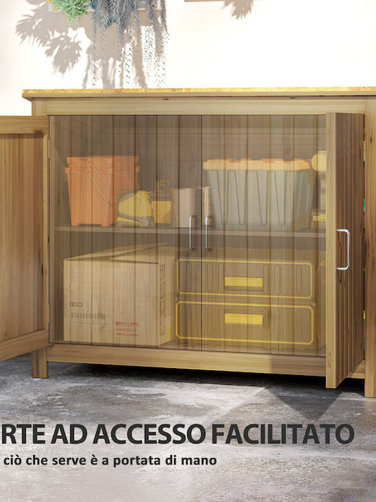 Wooden Garden Shed L1.1xW0.5xH0.85m