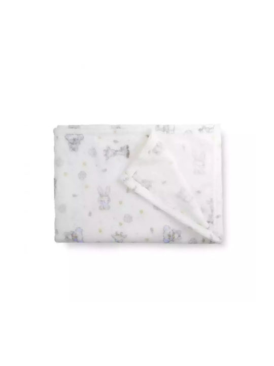 Interbaby Κουβέρτα Ισπανίας Αγκαλιάς & Λίκνου Flecce Koala 80x110εκ.