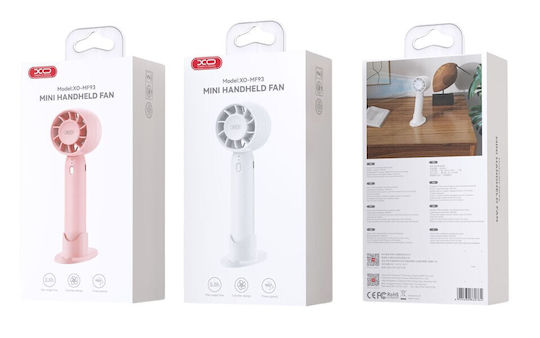 XO Handheld Fan USB Bladeless Pink 16.008.0049