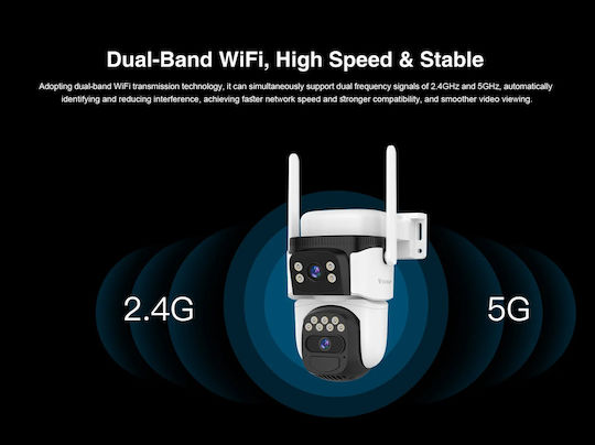 Vstarcam CB621DR IP Surveillance Camera Wi-Fi Full HD+ 3MP Waterproof Battery Powered with Two-Way Communication and Lens 4mm