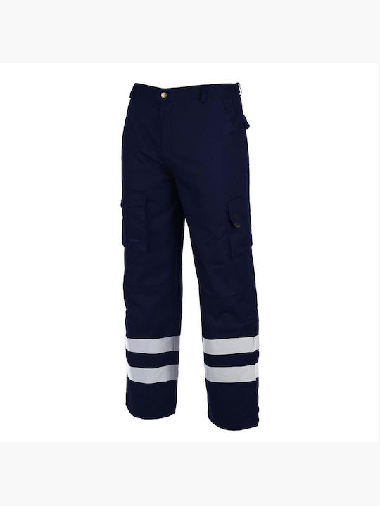 Workwear Set Trousers – Jacket 541 Reflective Stripes Flame Retardant Dark Navy Il Mondo
