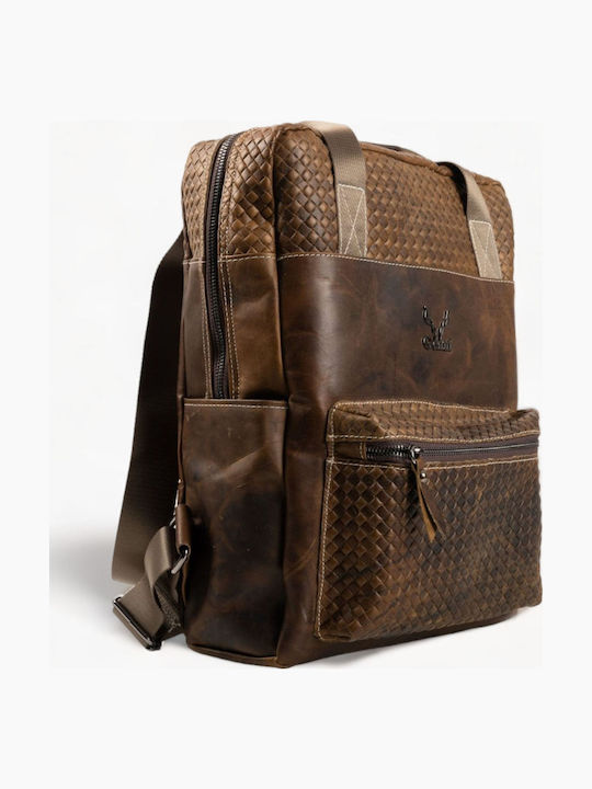 Genui Leather Backpack Πράσινο