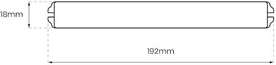 Eko Light Παραλληλόγραμμο LED Panel 24W 19.2x1.8εκ.
