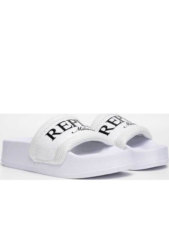 Women's Flat Sandals in White Color