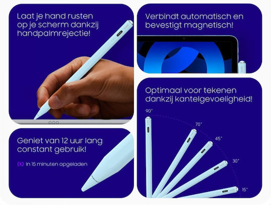 Buddi Wave Стилус Пен с Palm Rejection за iPad в Син цвят