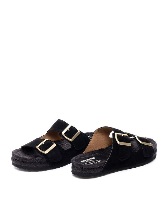 Nordic Women's Flat Sandals Black R0cam Black