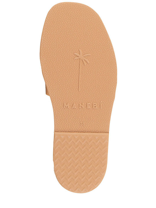 Flache Sandalen für Damen in Beige Farbe