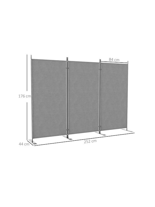 Outsunny Decorativ Paravan Metalic 252x176cm